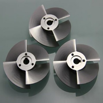 Aluminum impeller 5Axis Turned & Milled Parts