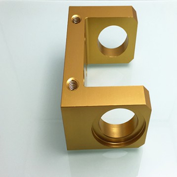 Anodiz Golden Aluminum CNC Components